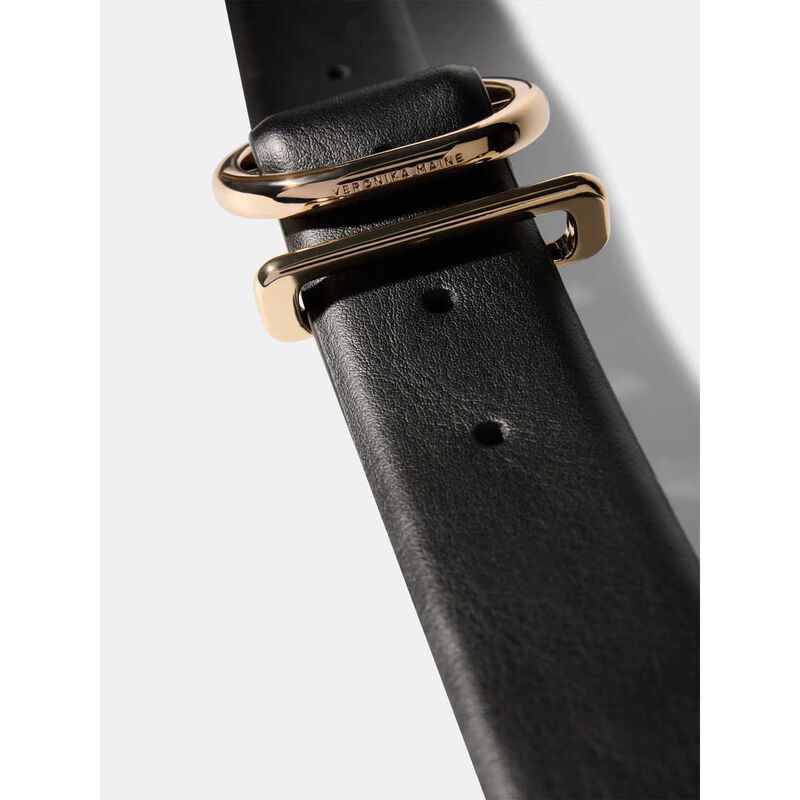 Veronika Maine Oval Buckle Leather Keeper image number 2